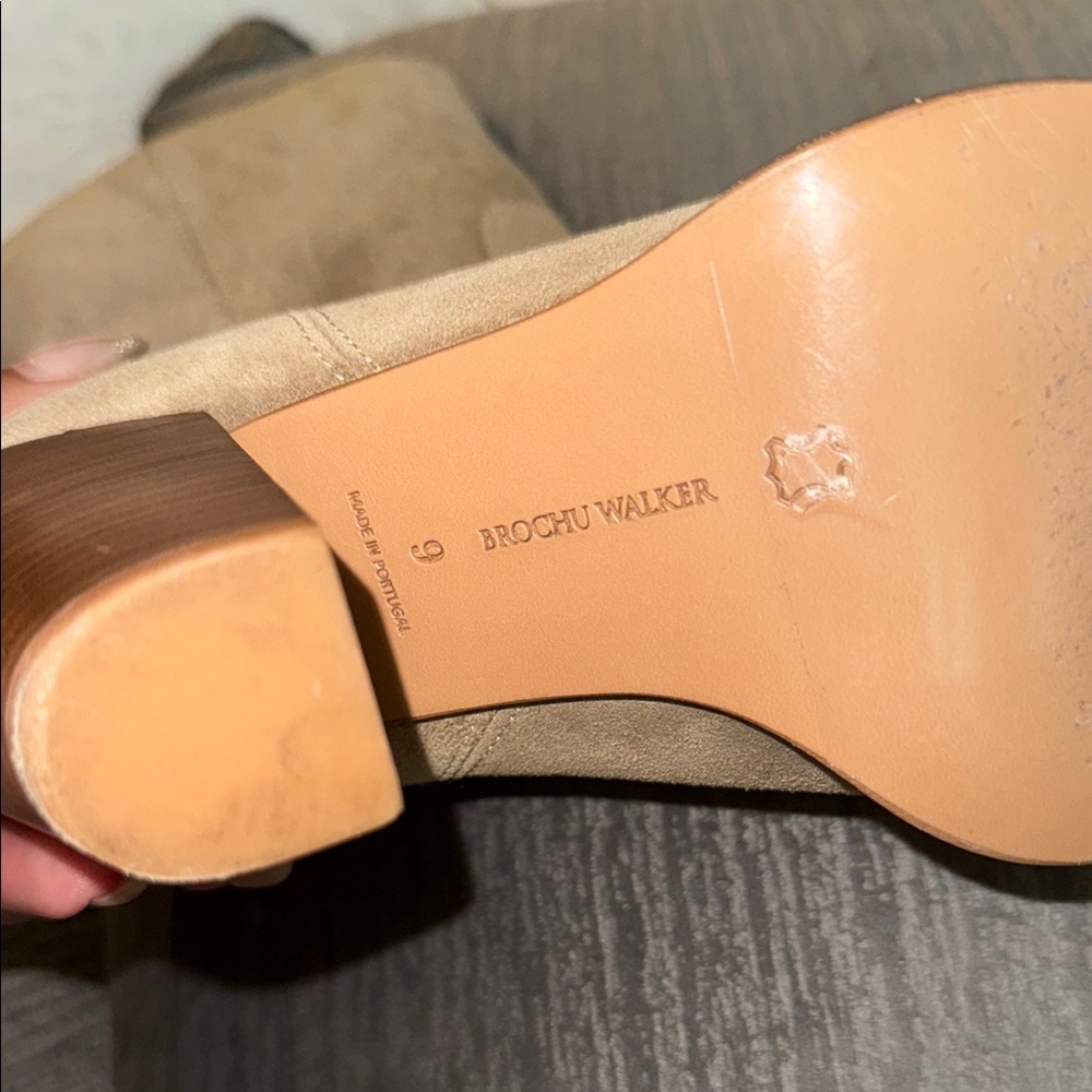 Brochu Walker Tan Heeled Boots